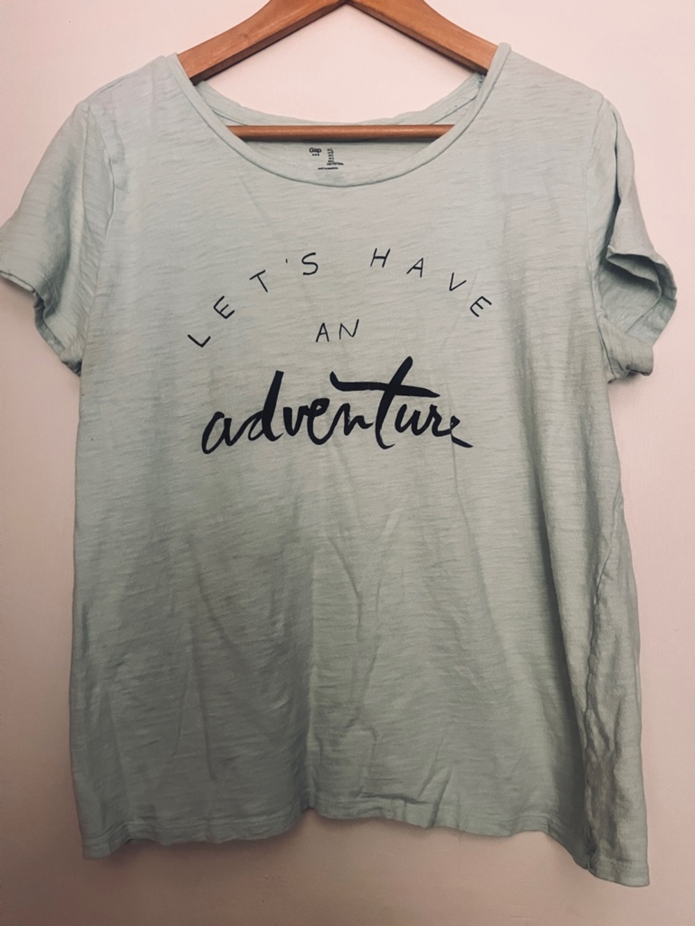GAP Light Mint Short Sleeve Tee- Large